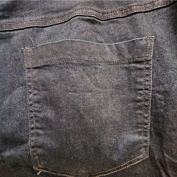 Terra & Sky Women's Plus Size Tummy Control Jeggings Medium Wash 4X 28W-30W - Picture 10 of 11